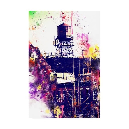 Philippe Hugonnard 'NYC Watercolor Collection - Watertank' Canvas Art,16x24
